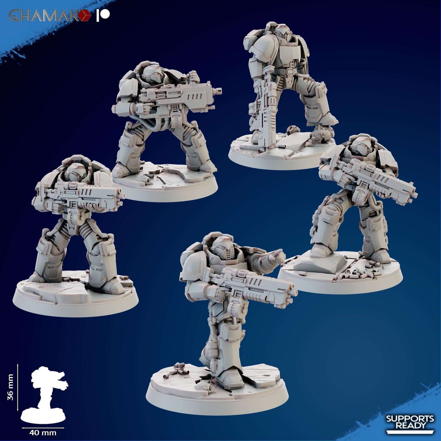 Imperators Heavy Militum Squad - Ghamak Miniatures Grimdark