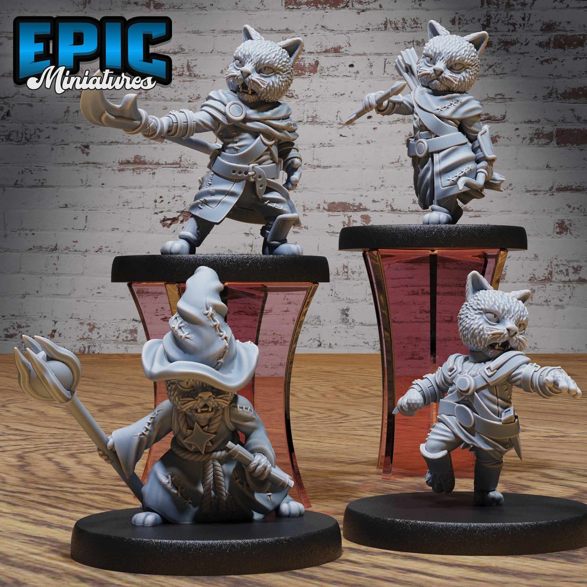Cat Folk Tribe Tabaxi - Epic Miniatures - Dungeons and Dragons