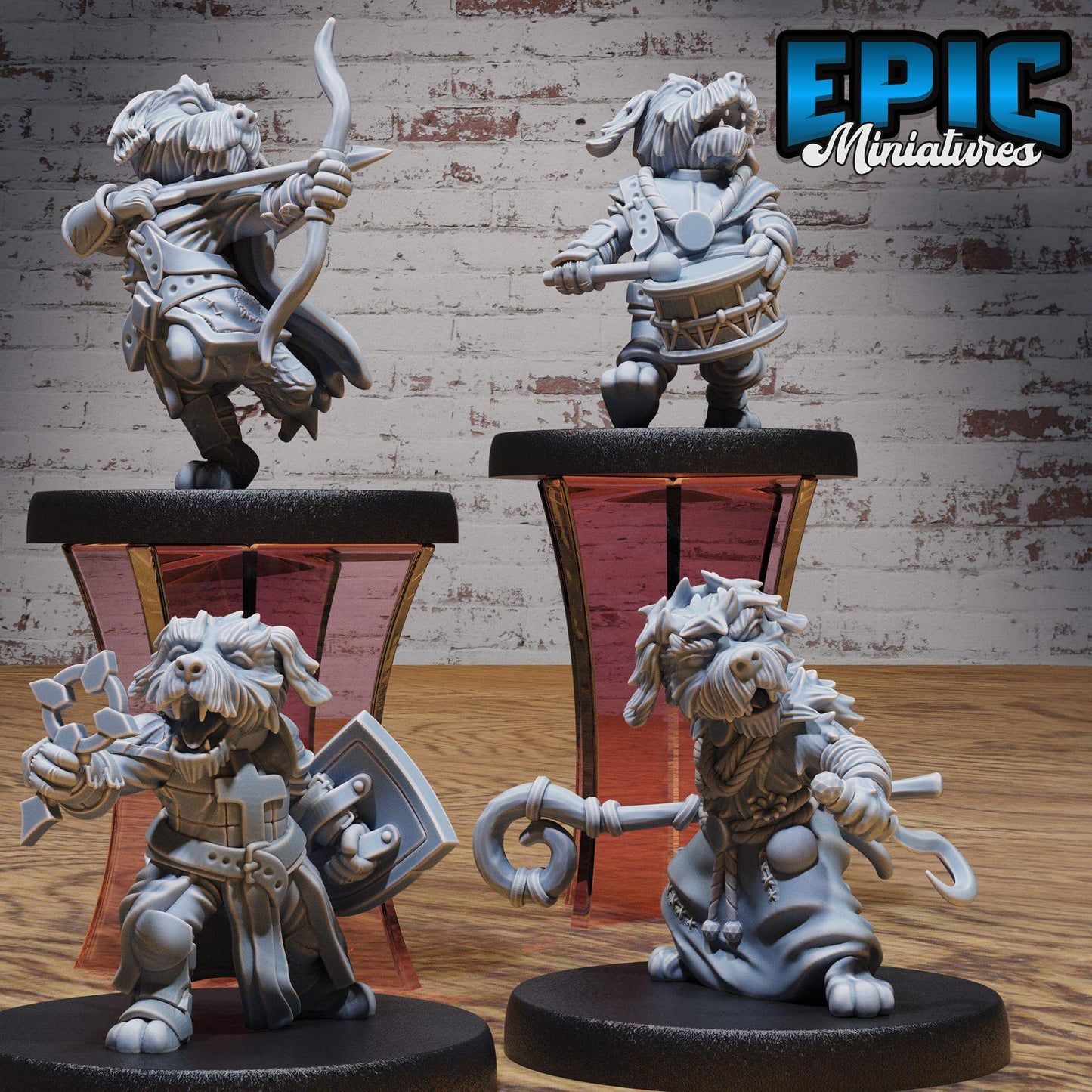 Dog Folk Tribe - Epic Miniatures - Dungeons and Dragons
