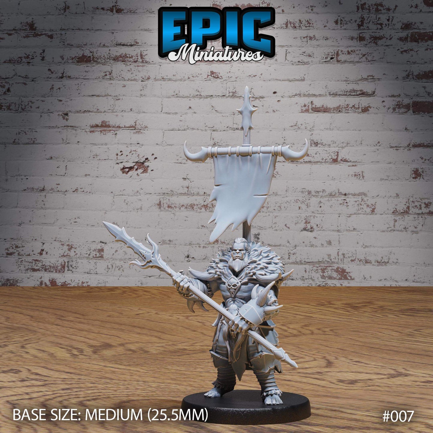 Orc Bannerman - Epic Miniatures - Dungeons and Dragons