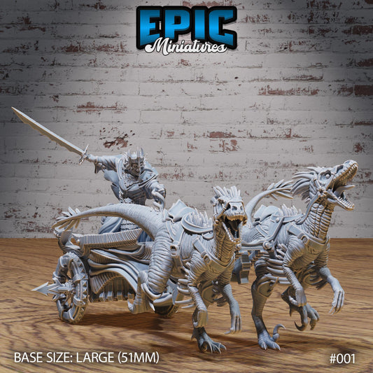 Lich Emperor in Chariot - Epic Miniatures - Dungeons and Dragons