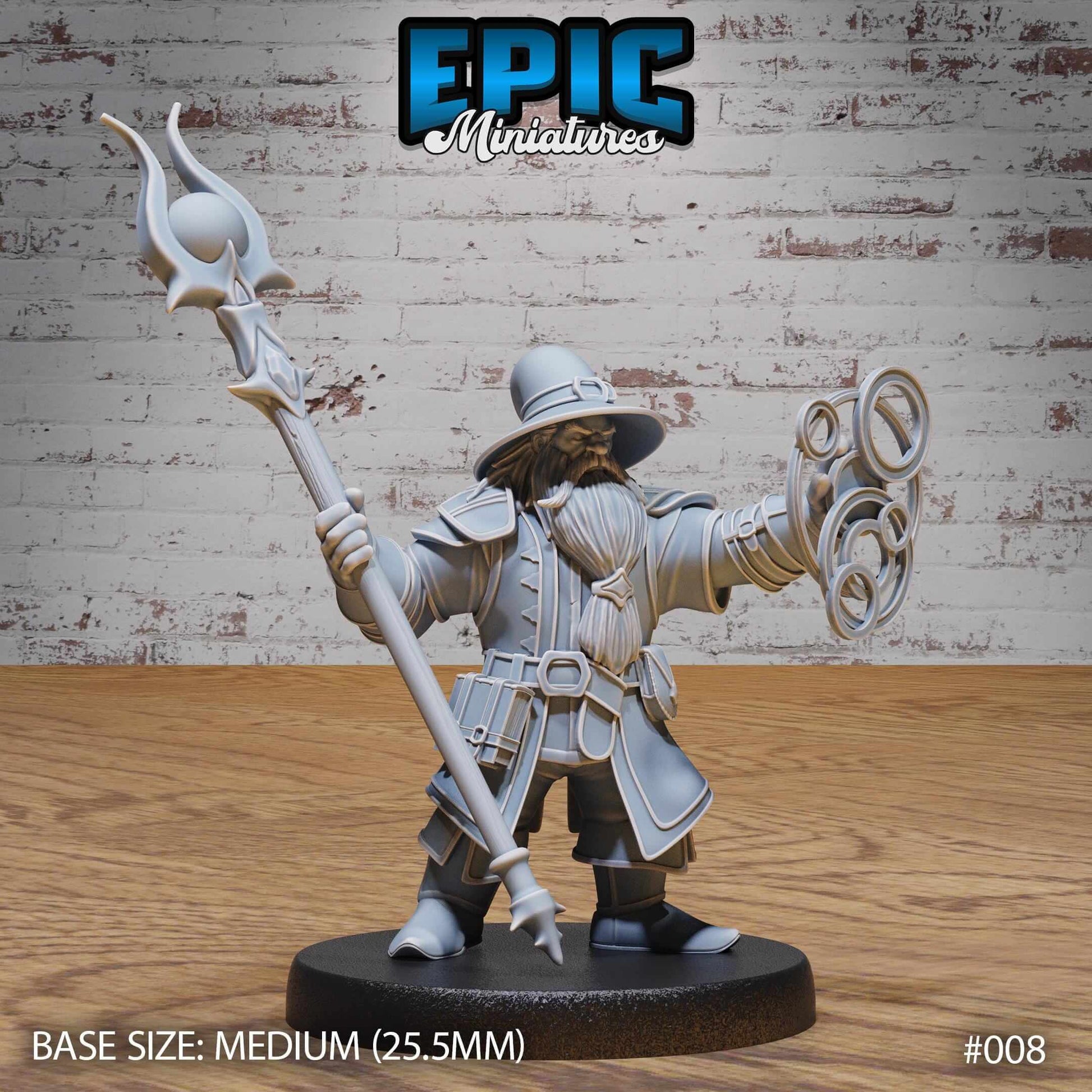 Dwarf Wizard - Epic Miniatures - Dungeons and Dragons
