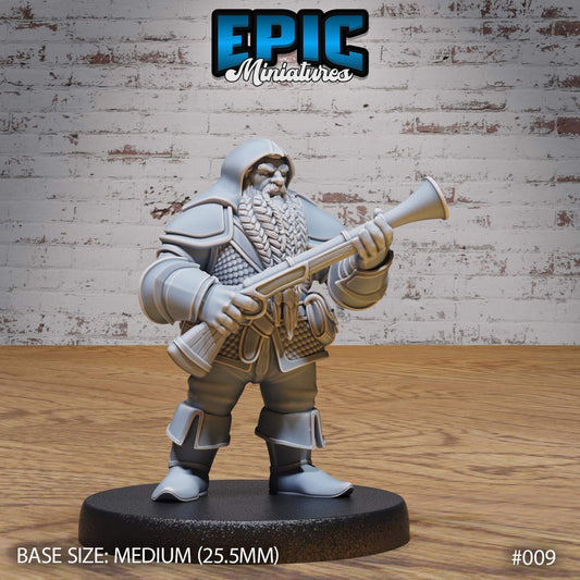 Dwarf Musketeer - Epic Miniatures - Dungeons and Dragons