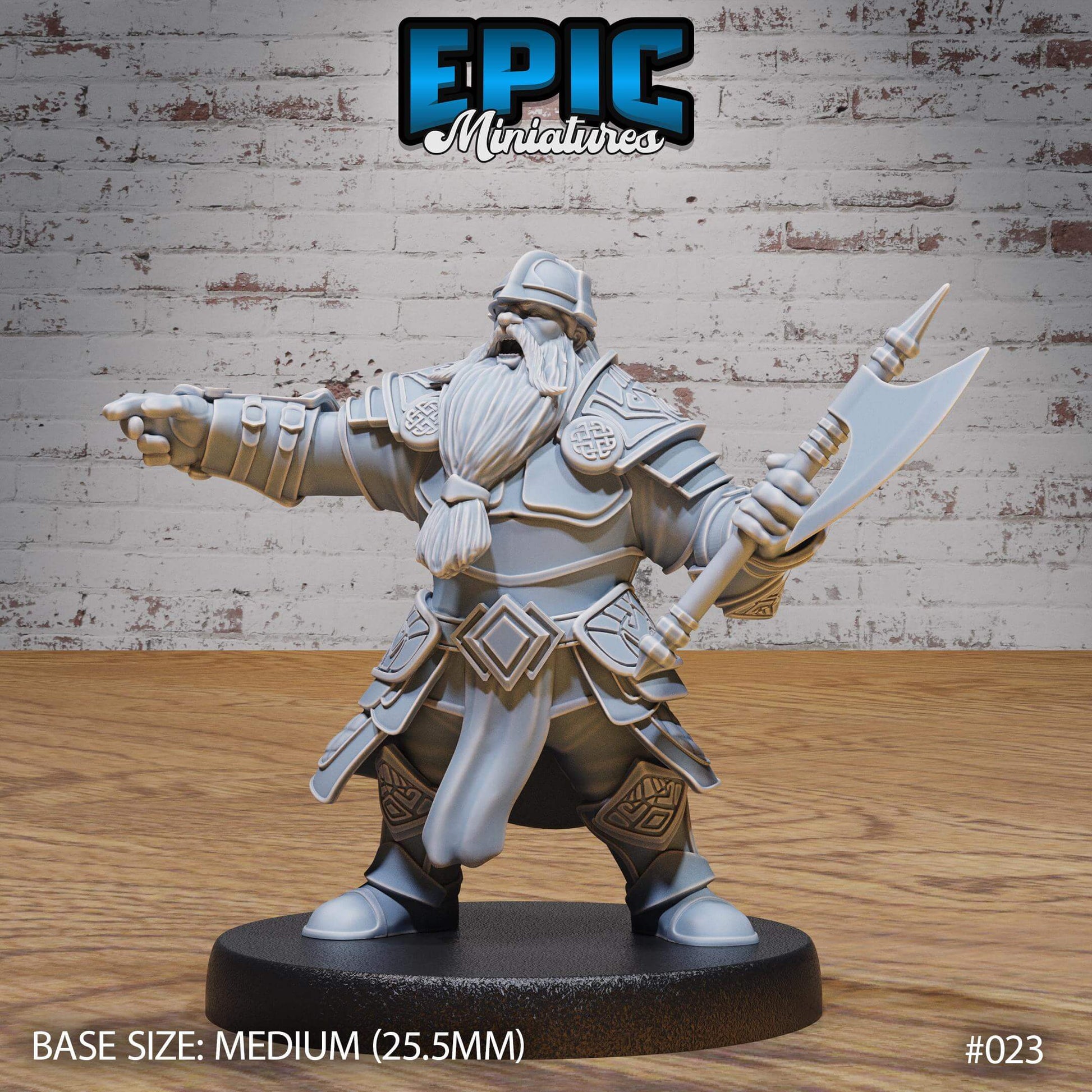 Dwarf Commander - Epic Miniatures - Dungeons and Dragons