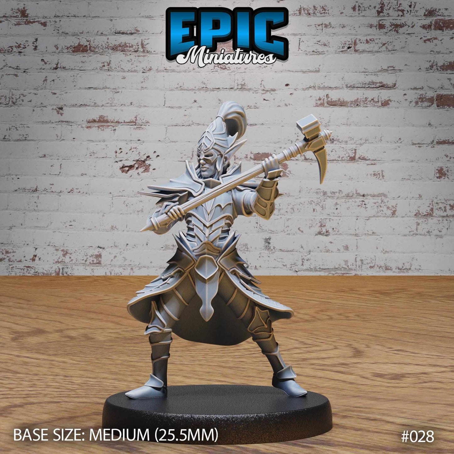 Dark Elf - Drow - with Hammer - D&D Epic Miniatures   and Dragons