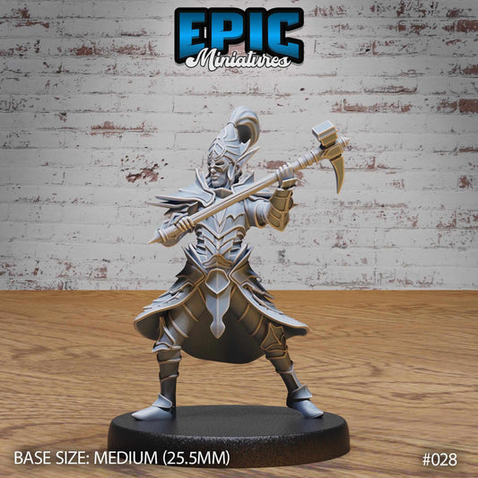 Dark Elf - Drow - with Hammer - D&D Epic Miniatures   and Dragons