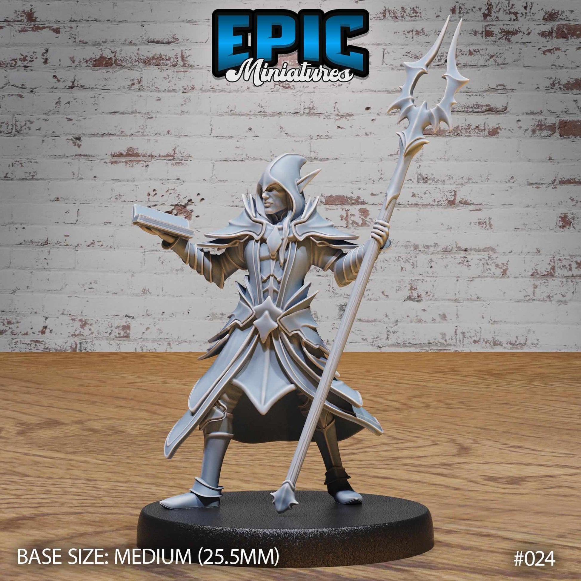 Dark Elf - Drow - Wizard - D&D Epic Miniatures   and Dragons