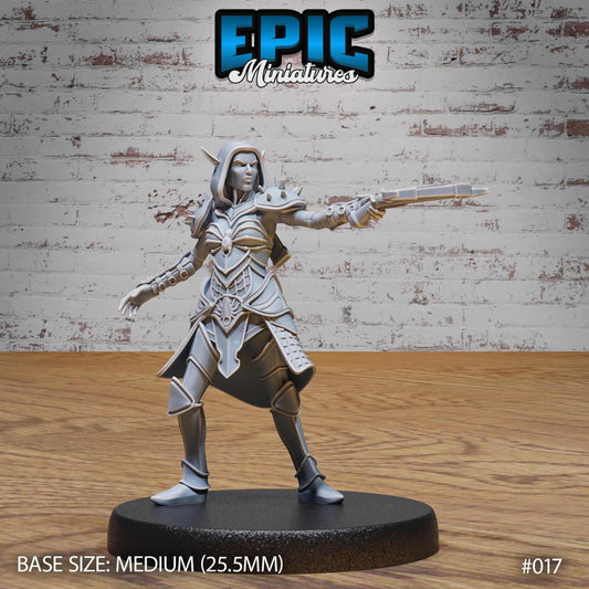 Dark Elf - Drow - female with Crossbow - D&D Epic Miniatures   and Dragons