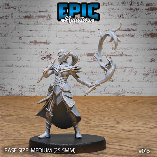Dark Elf - Drow - Fire Whip - D&D Epic Miniatures   and Dragons