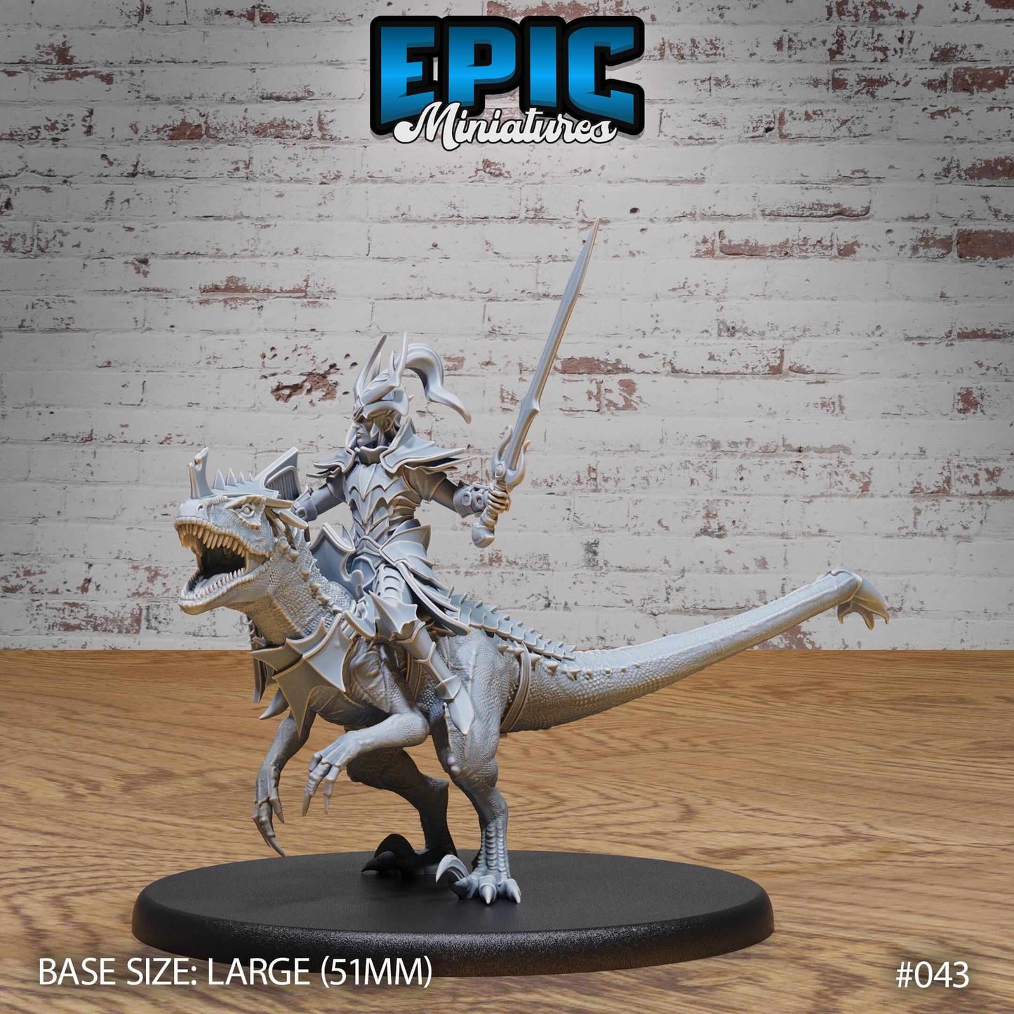 Dark Elf - Drow - Lizard Rider- D&D Epic Miniatures   and Dragons