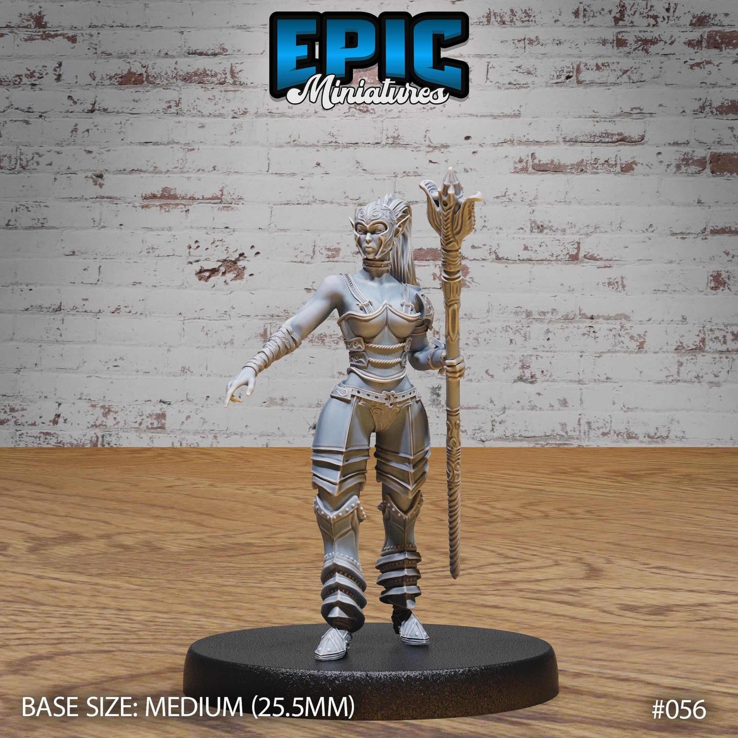 Dark Elf - Drow - Female Gladiator - D&D Epic Miniatures   and Dragons