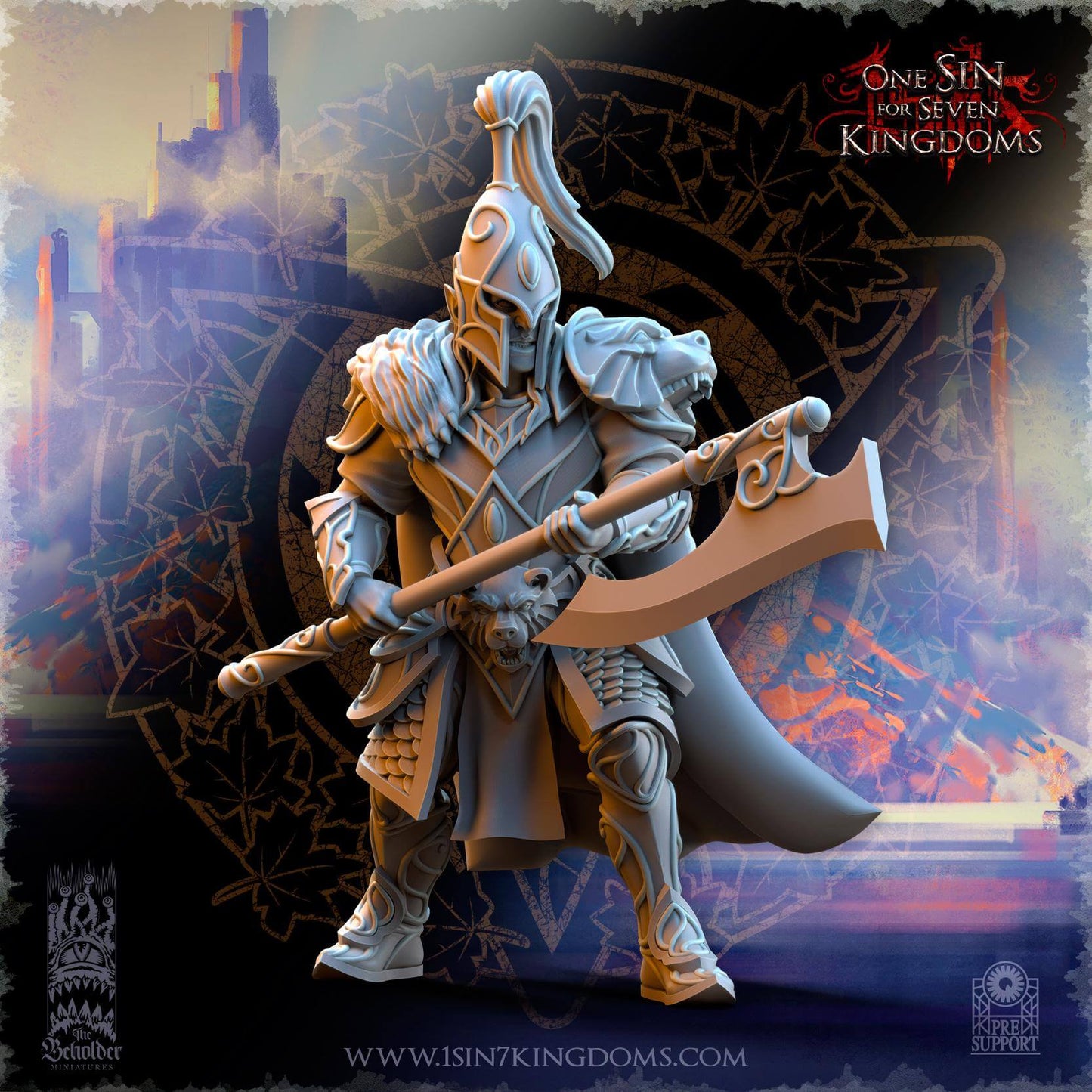 Bear Guardians - Silvermoor Elves - One Sin for Seven Kingdoms - Beholder Miniatures