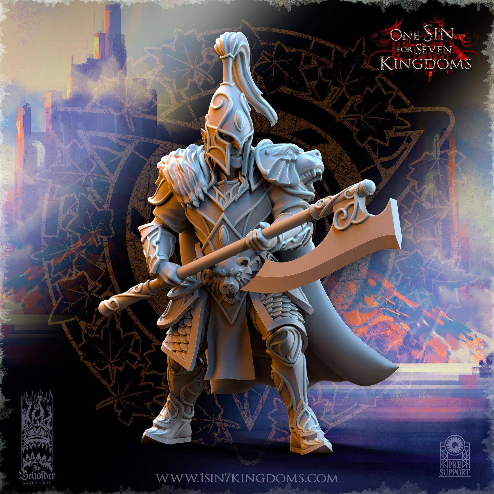Bear Guardians - Silvermoor Elves - One Sin for Seven Kingdoms - Beholder Miniatures
