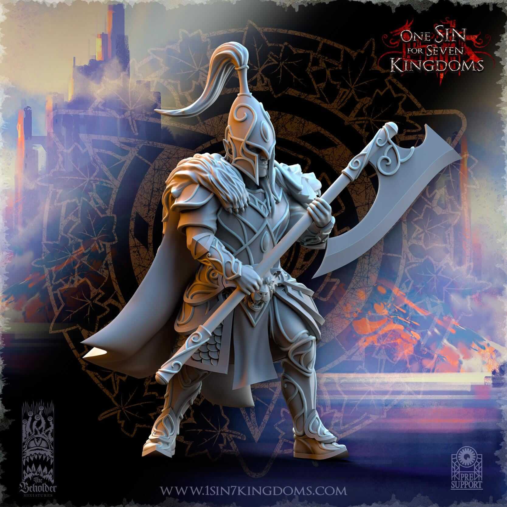 Bear Guardians - Silvermoor Elves - One Sin for Seven Kingdoms - Beholder Miniatures
