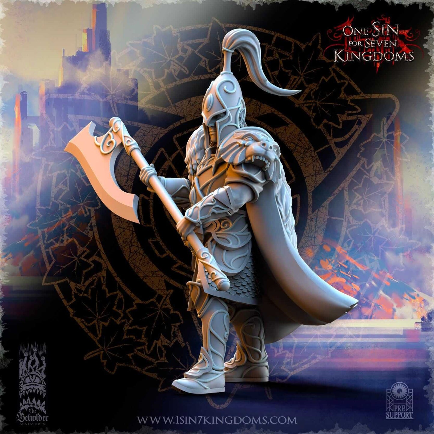 Bear Guardians - Silvermoor Elves - One Sin for Seven Kingdoms - Beholder Miniatures