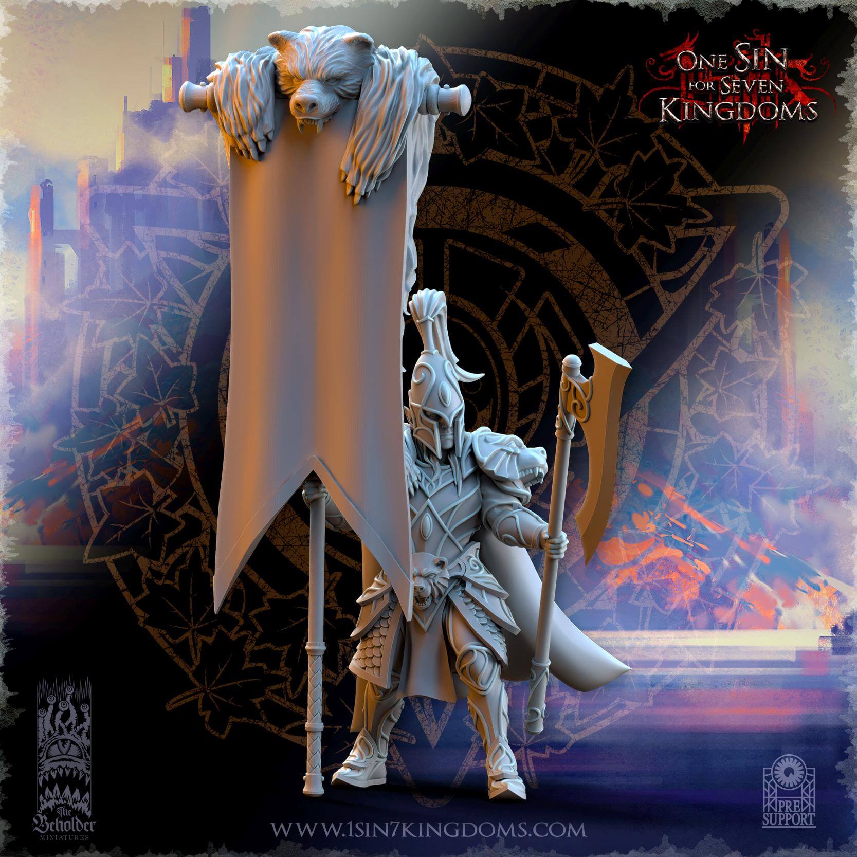Bear Guardians - Silvermoor Elves - One Sin for Seven Kingdoms - Beholder Miniatures
