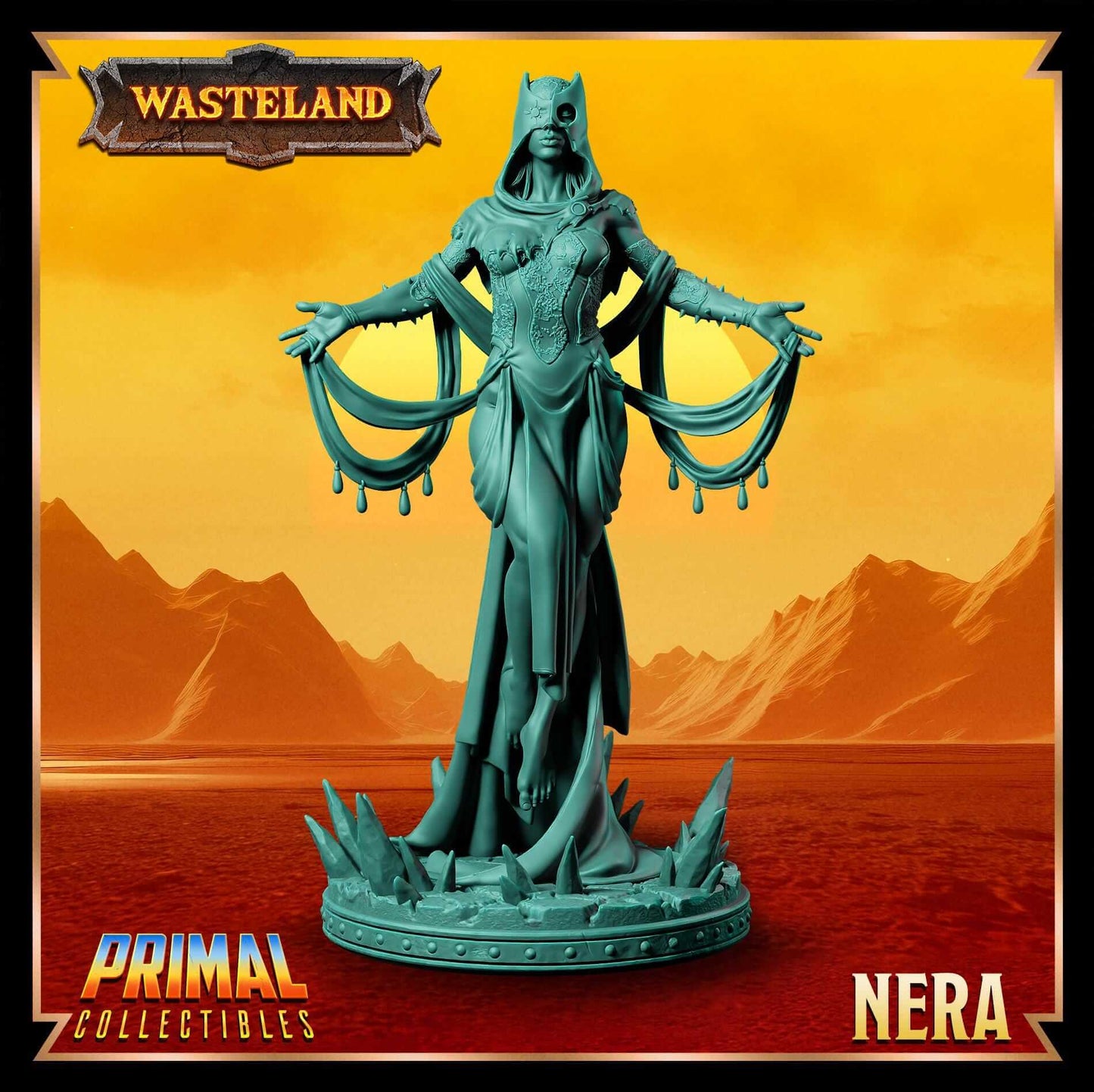Nera Psionics - Wasteland 3D Printed Resin RPG/Tabletop/Boardgames Miniature Primal Collectibles