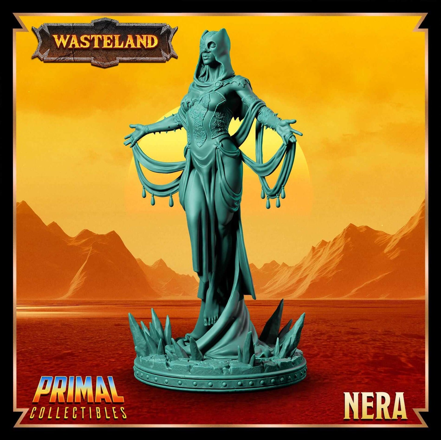 Nera Psionics - Wasteland 3D Printed Resin RPG/Tabletop/Boardgames Miniature Primal Collectibles