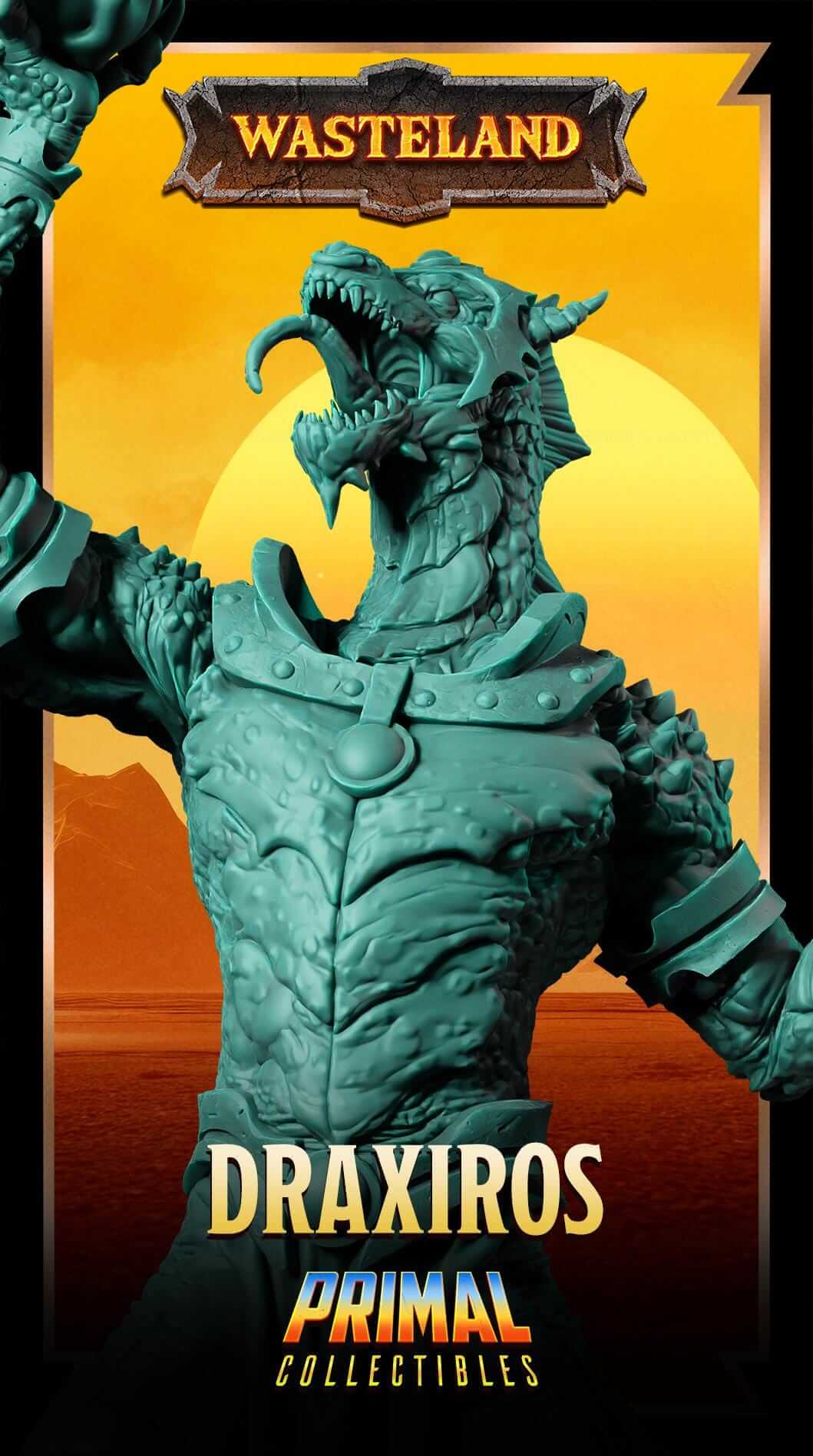 Draxiros Sorcerer King - Wasteland 3D Printed Resin RPG/Tabletop/Boardgames Miniature Primal Collectibles