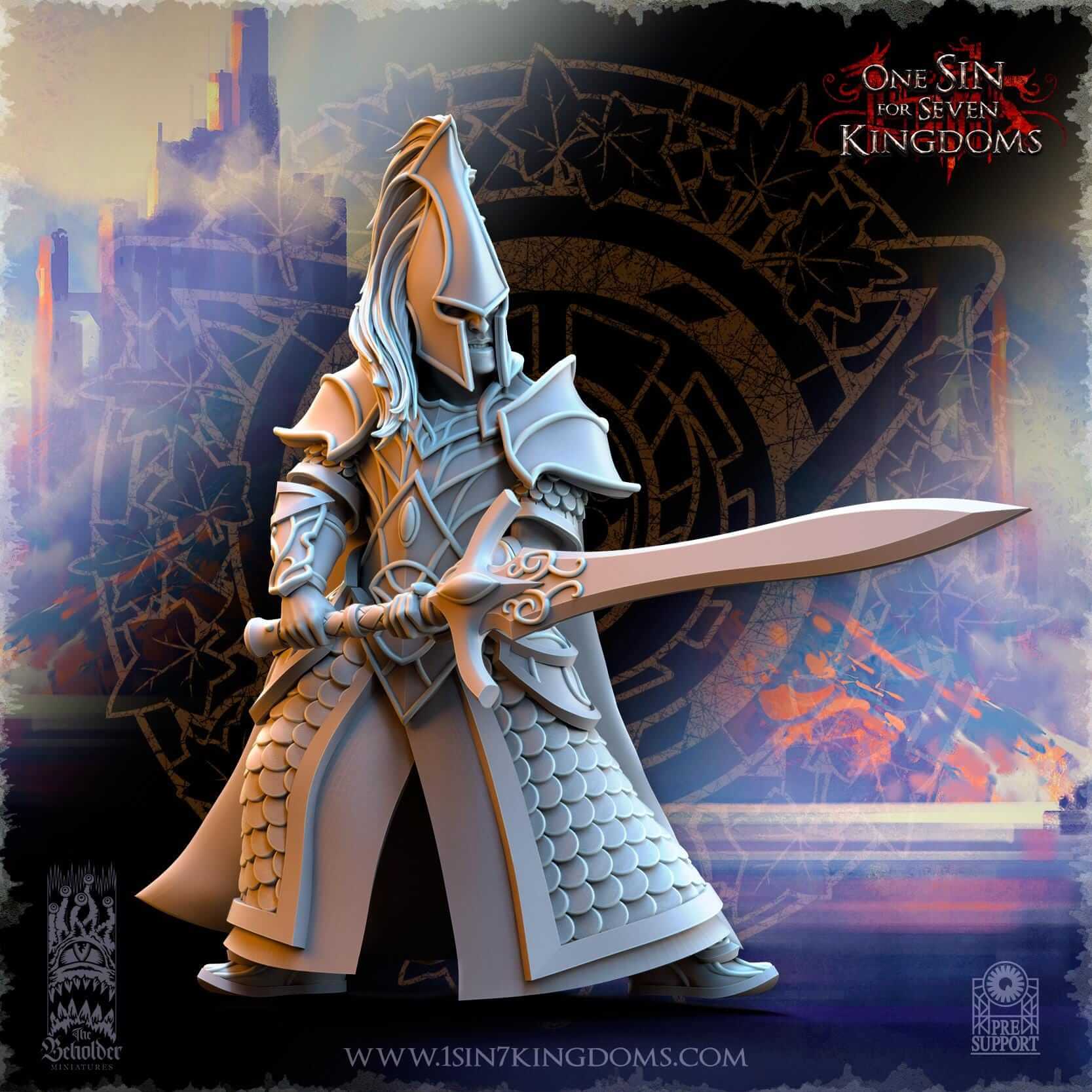 Blades of Ashur - Silvermoor Elves - One Sin for Seven Kingdoms - Beholder Miniatures
