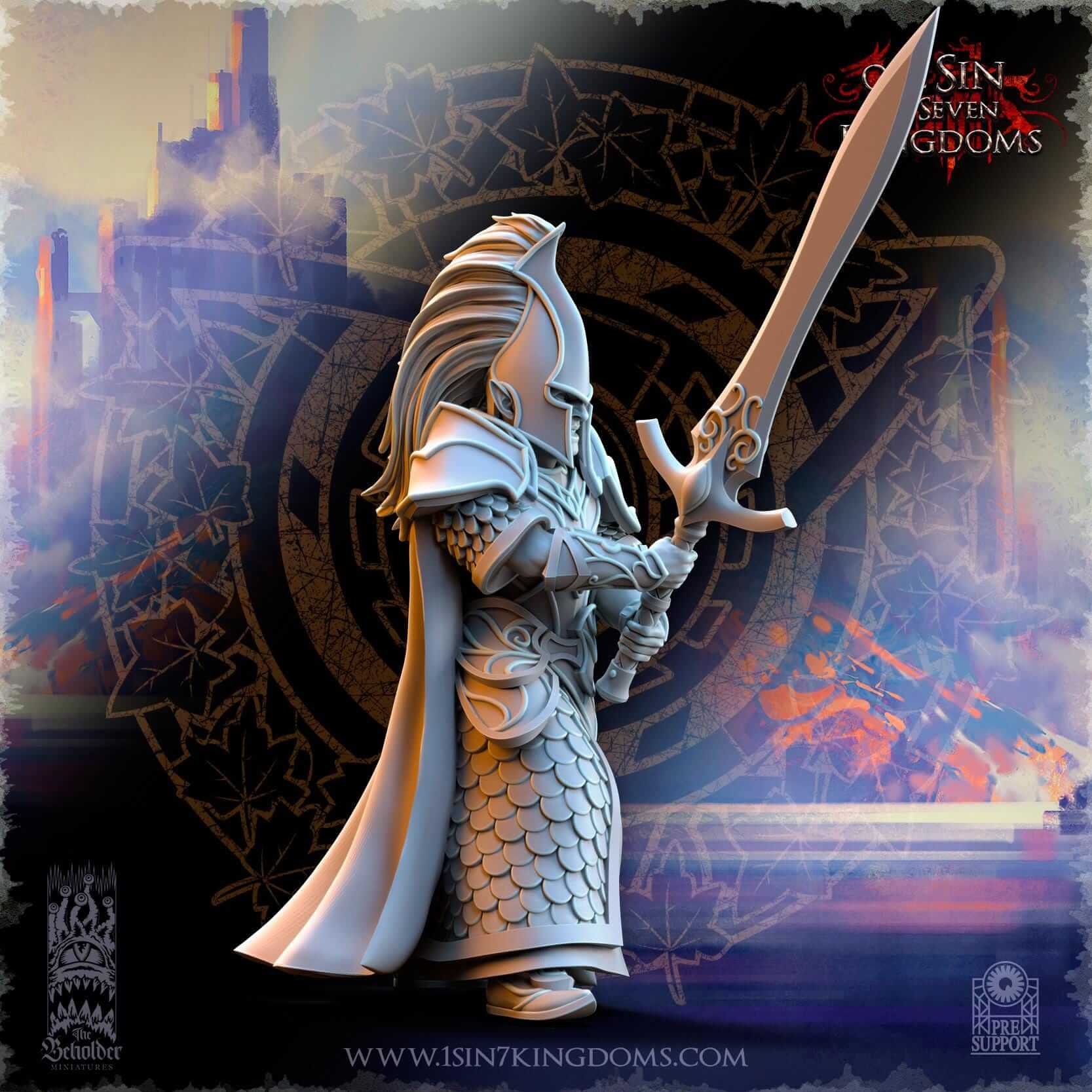 Blades of Ashur - Silvermoor Elves - One Sin for Seven Kingdoms - Beholder Miniatures