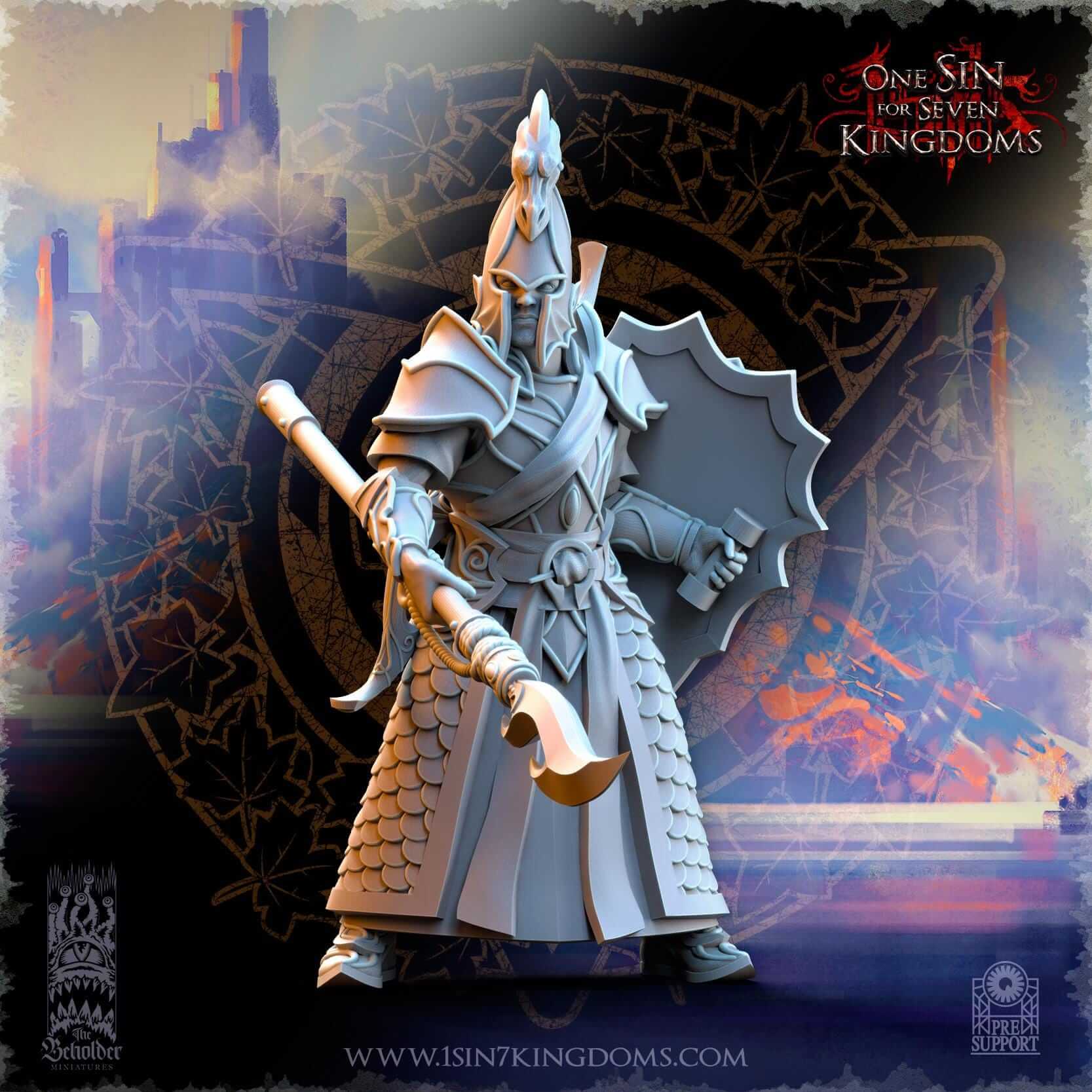 Ilithien Coastland Militia - Silvermoor Elves - One Sin for Seven Kingdoms - Beholder Miniatures