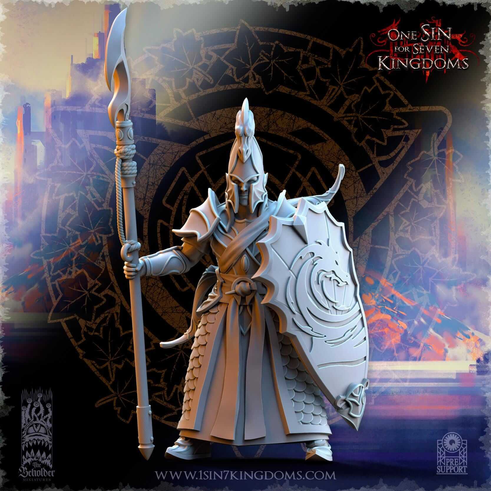 Ilithien Coastland Militia - Silvermoor Elves - One Sin for Seven Kingdoms - Beholder Miniatures