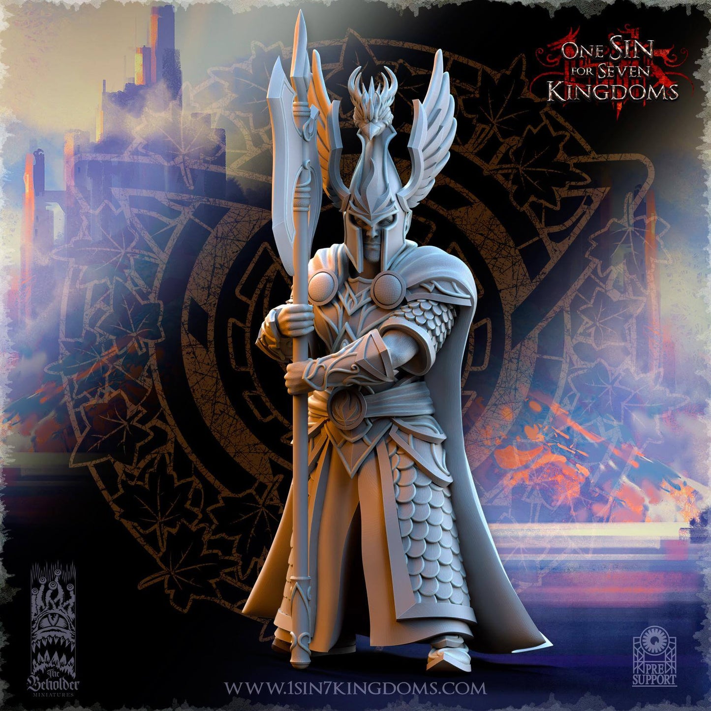 Searing Bird Guardians - Silvermoor Elves - One Sin for Seven Kingdoms - Beholder Miniatures