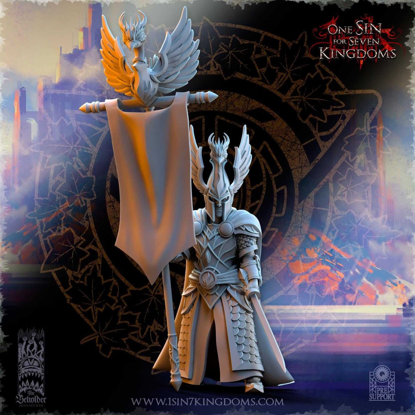 Searing Bird Guardians - Silvermoor Elves - One Sin for Seven Kingdoms - Beholder Miniatures