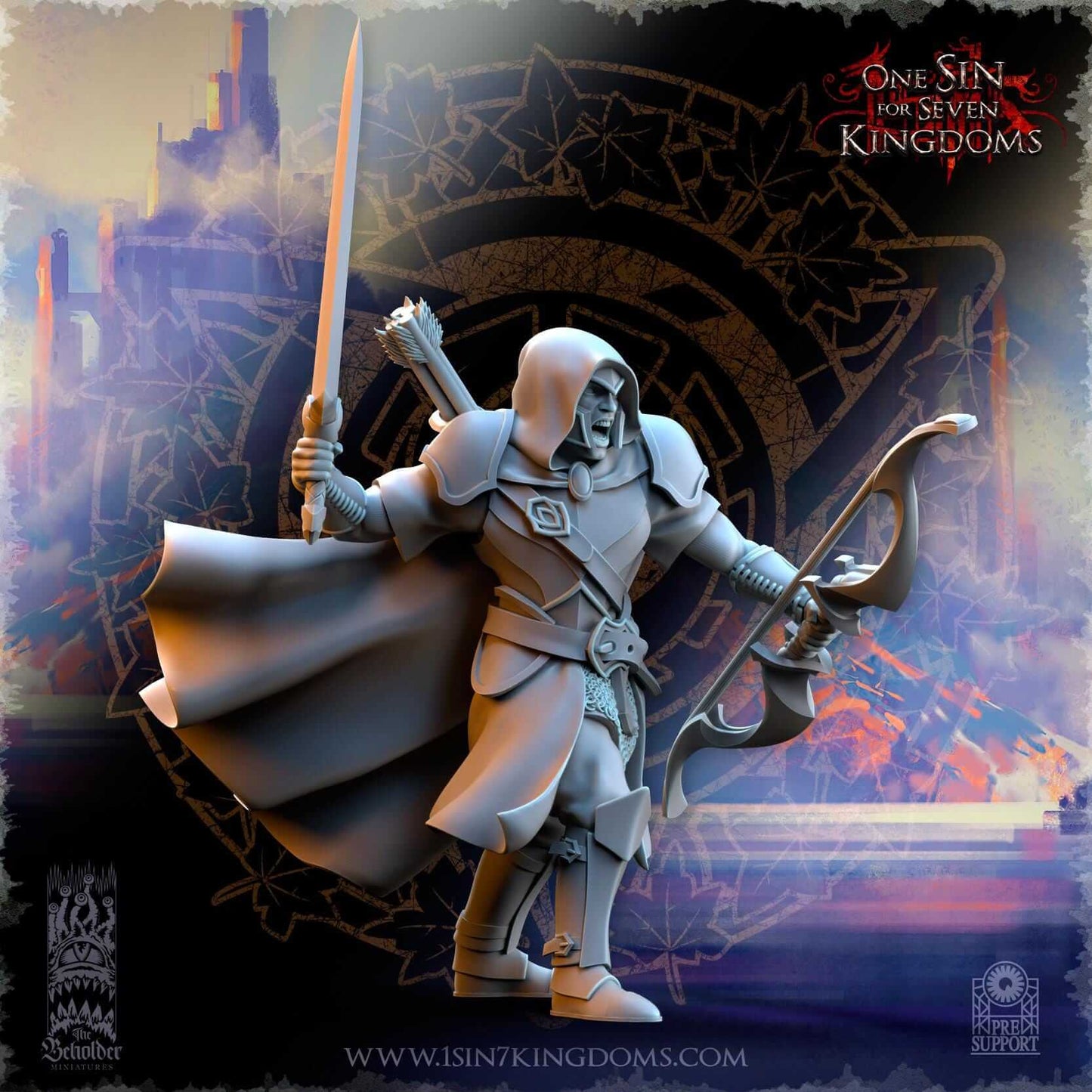 Shades of Ashur - Silvermoor Elves - One Sin for Seven Kingdoms - Beholder Miniatures