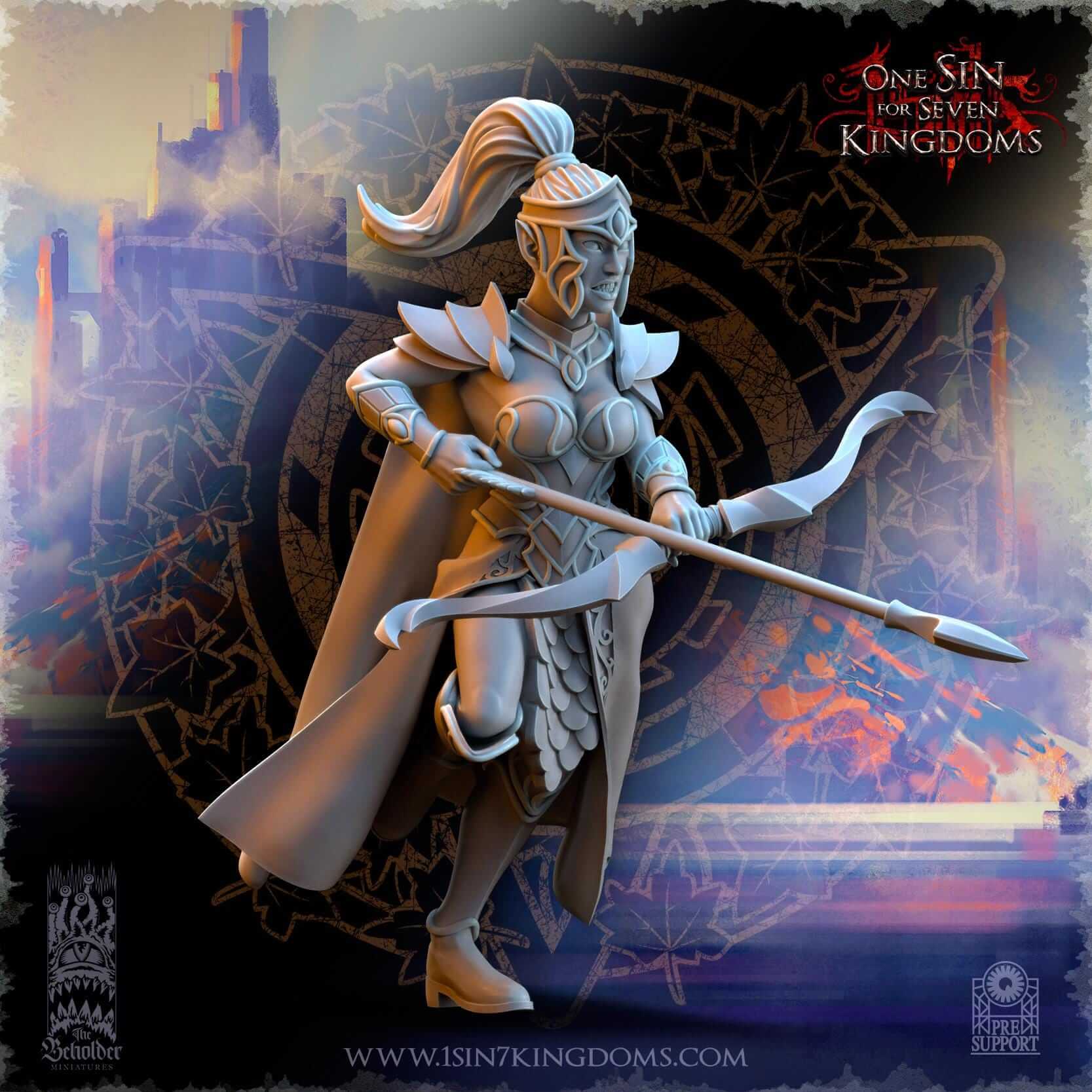 Sisterhood Archers- Silvermoor Elves - One Sin for Seven Kingdoms - Beholder Miniatures