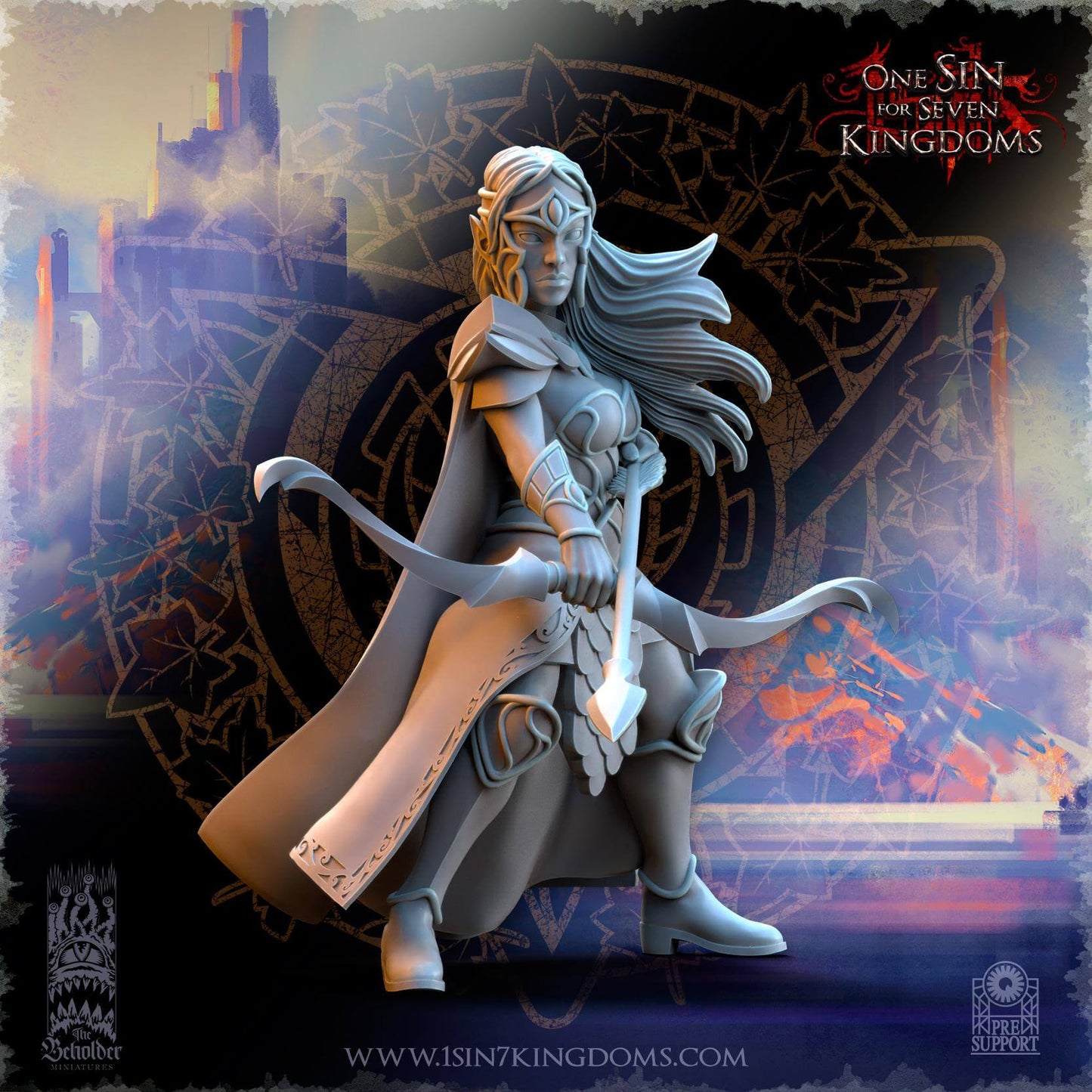 Sisterhood Archers- Silvermoor Elves - One Sin for Seven Kingdoms - Beholder Miniatures
