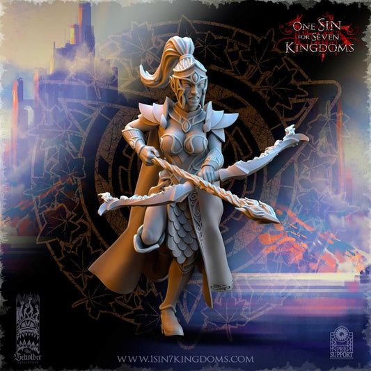 Sisterhood Archers Magical Bow - Silvermoor Elves - One Sin for Seven Kingdoms - Beholder Miniatures