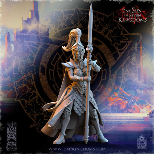 Sisterhood Praetorians - Silvermoor Elves - One Sin for Seven Kingdoms - Beholder Miniatures