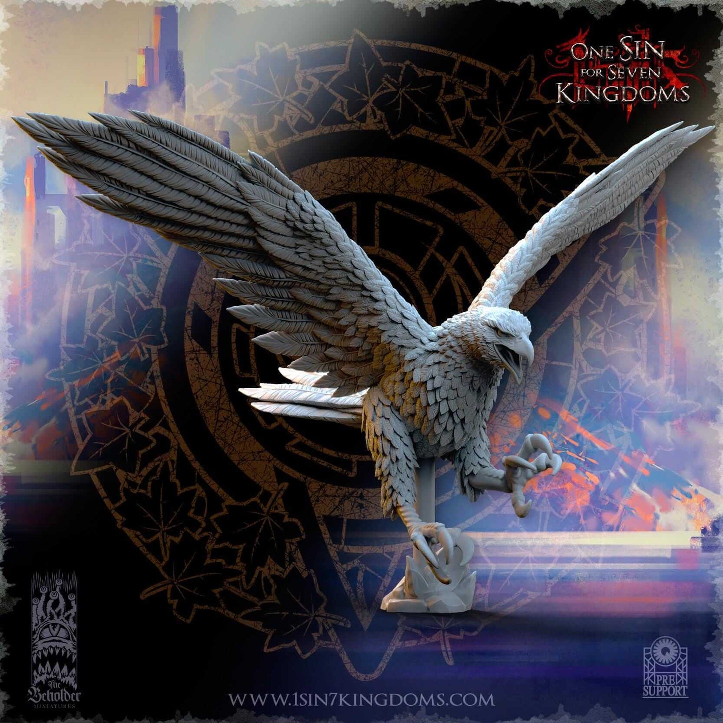Great Eagle - Silvermoor Elves - One Sin for Seven Kingdoms - Beholder Miniatures