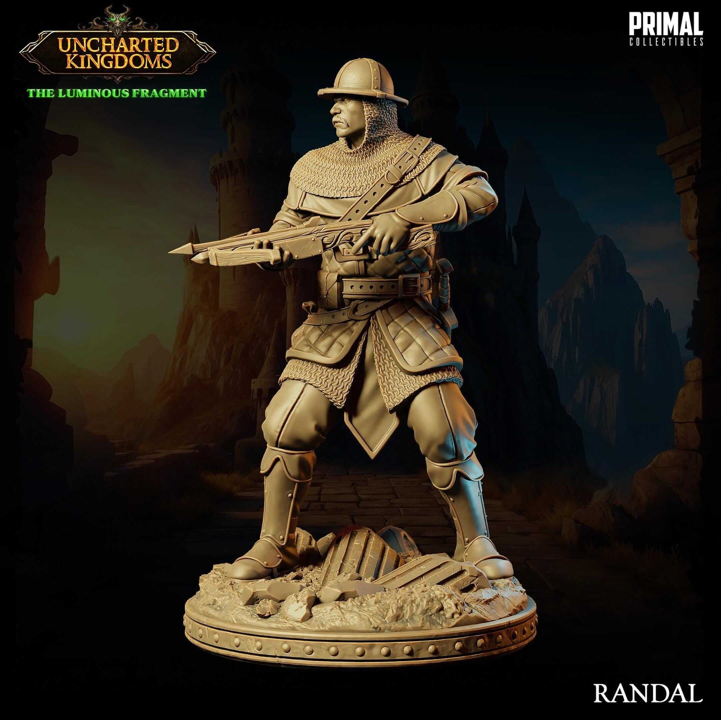 Randal Soldier - Uncharted Kingdoms 3D Printed Resin RPG/Tabletop/Boardgames Miniature Primal Collectibles