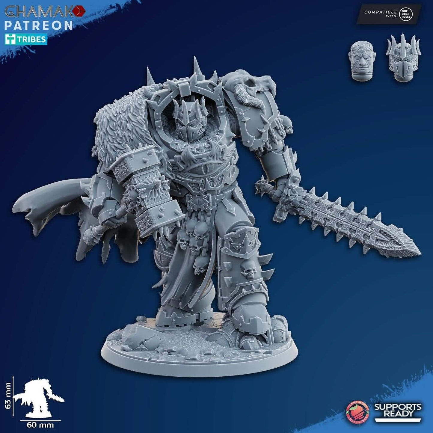 Ammon the Traitor - Grimdark Void Marine -'Ghamak Miniatures