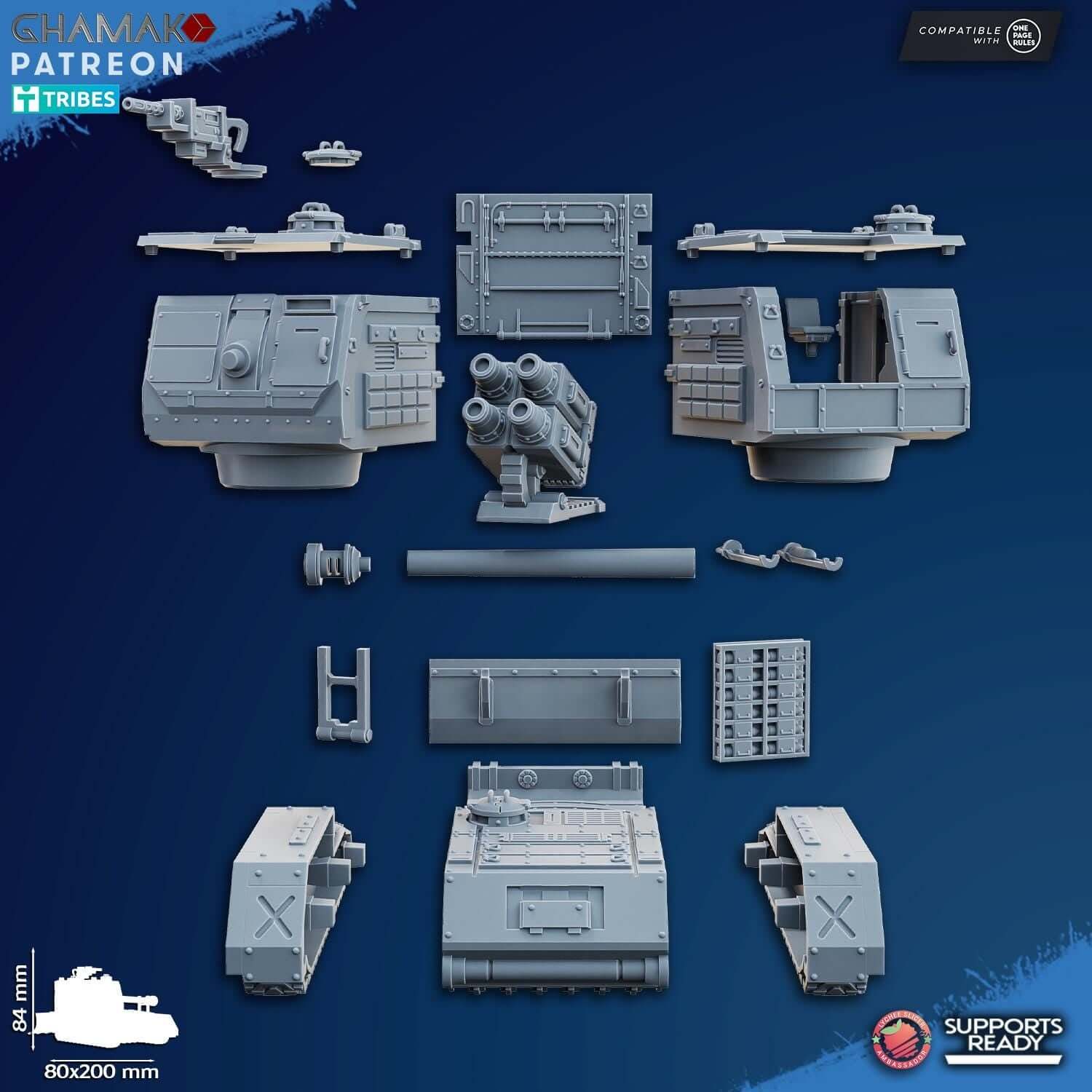 Self-Propelled Artillery Mortar & Cannon - Ghamak Miniatures