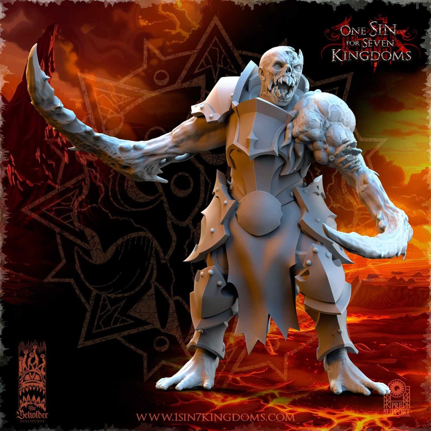 Tainted Warrior - Realm of Mayhem - One Sin for Seven Kingdoms - Beholder Miniatures