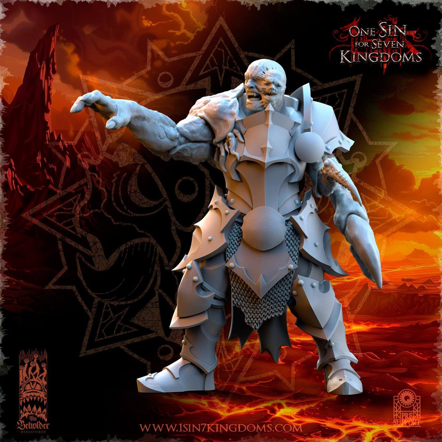 Tainted Warrior - Realm of Mayhem - One Sin for Seven Kingdoms - Beholder Miniatures