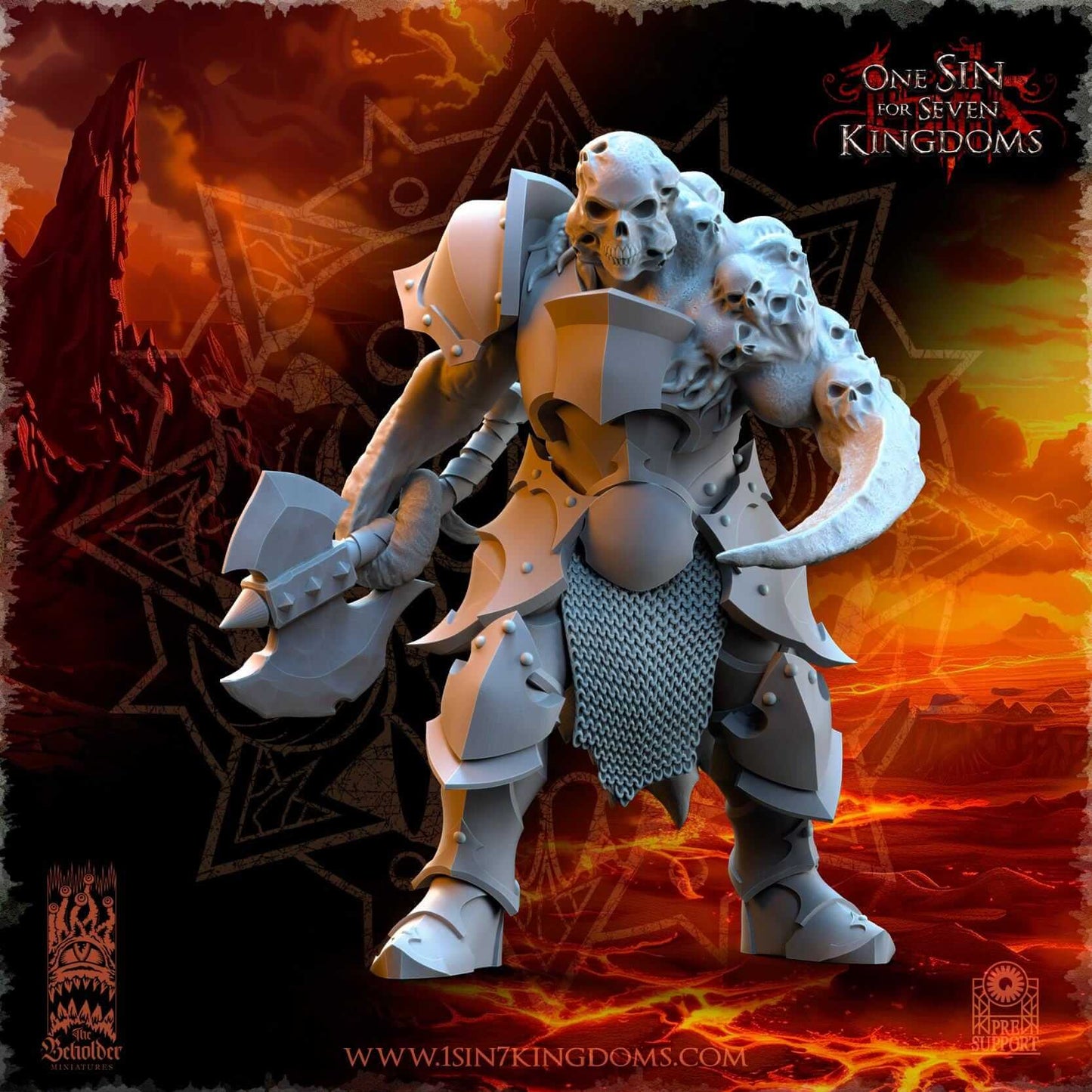 Tainted Warrior - Realm of Mayhem - One Sin for Seven Kingdoms - Beholder Miniatures