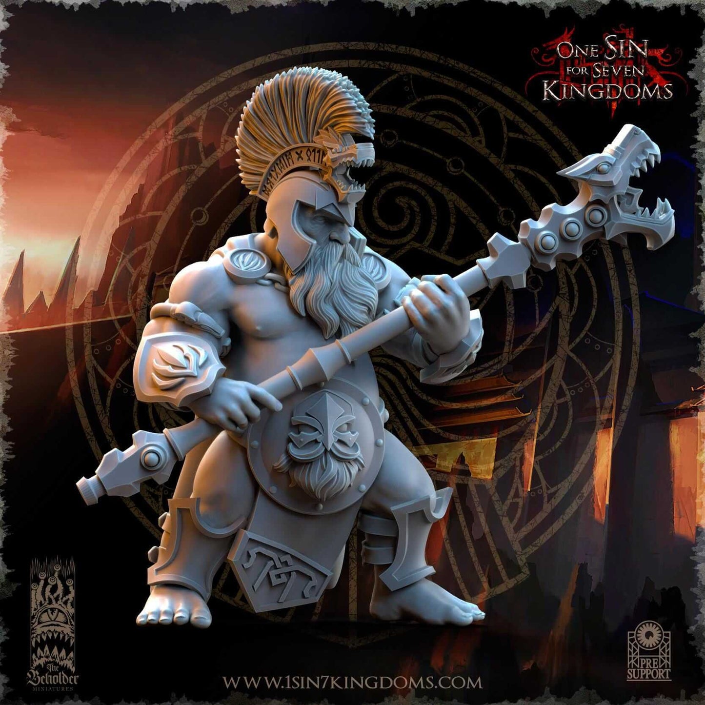 Unterdrakes of the Molten Core - Dwarf Kingdoms - One Sin for Seven Kingdoms - Beholder Miniatures