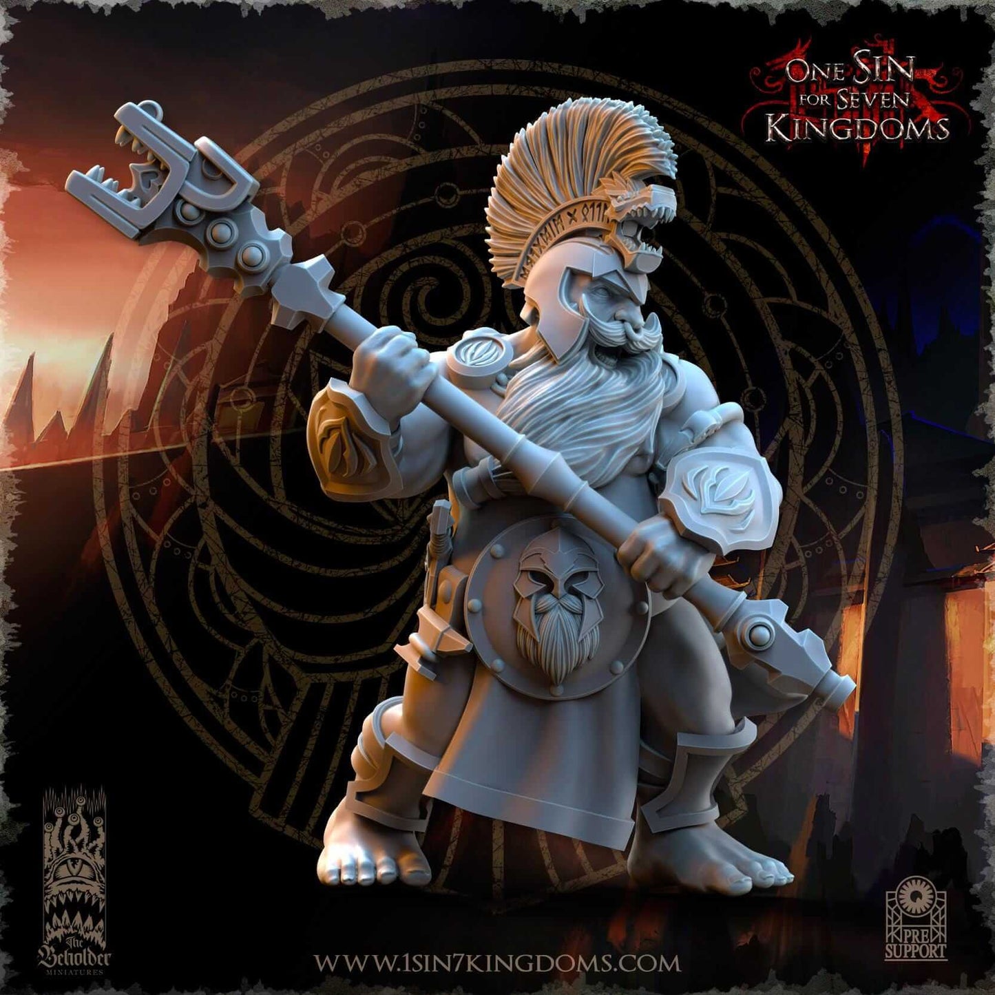 Unterdrakes of the Molten Core - Dwarf Kingdoms - One Sin for Seven Kingdoms - Beholder Miniatures