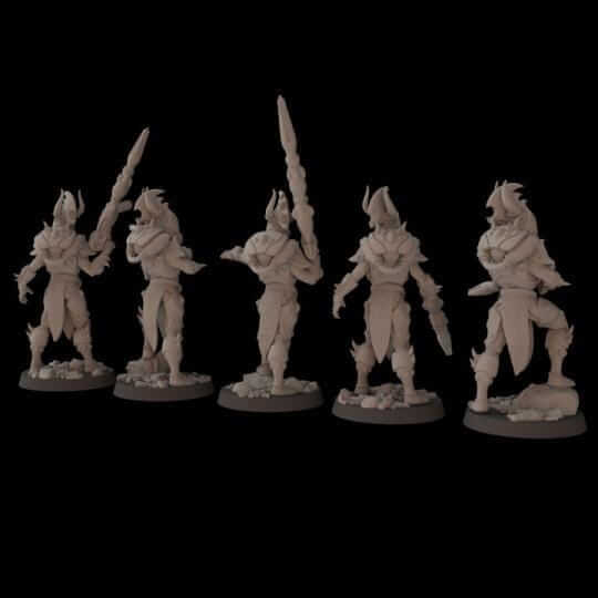 Primeval Fireborns - Aeldari Fire Dragon Proxy - Fantasy Cult Miniatures