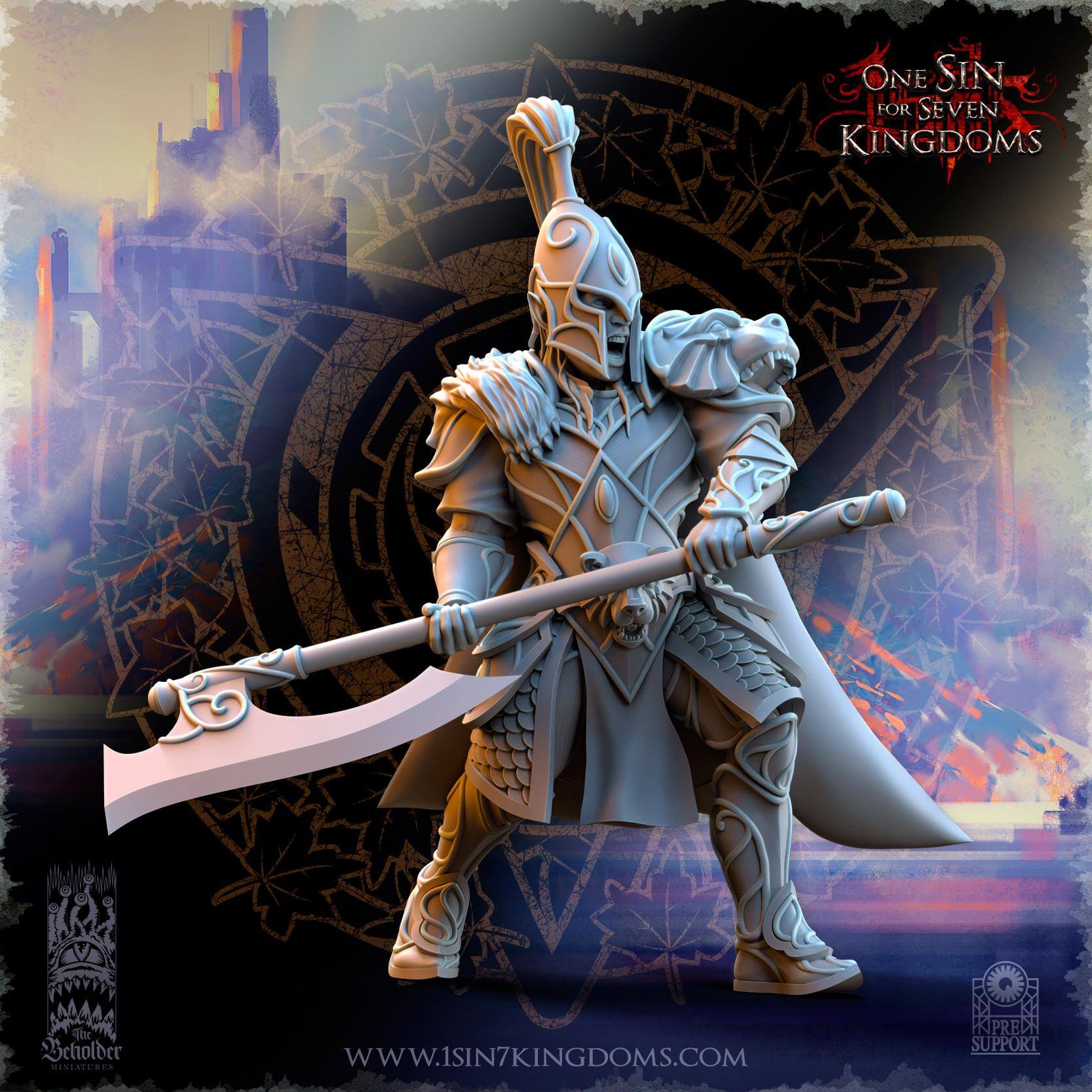 Bear Guardians - Silvermoor Elves - One Sin for Seven Kingdoms - Beholder Miniatures