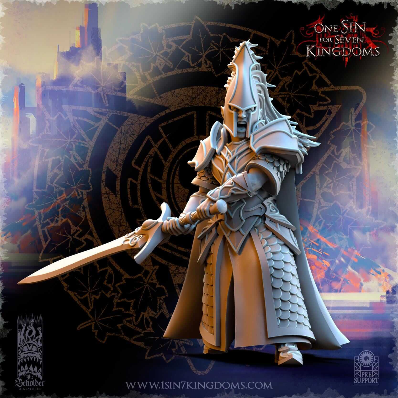 Blades of Ashur - Silvermoor Elves - One Sin for Seven Kingdoms - Beholder Miniatures