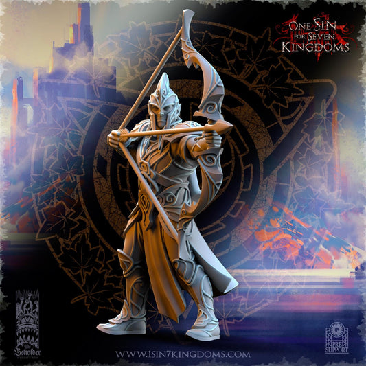 Elven Archers - Silvermoor Elves - One Sin for Seven Kingdoms - Beholder Miniatures