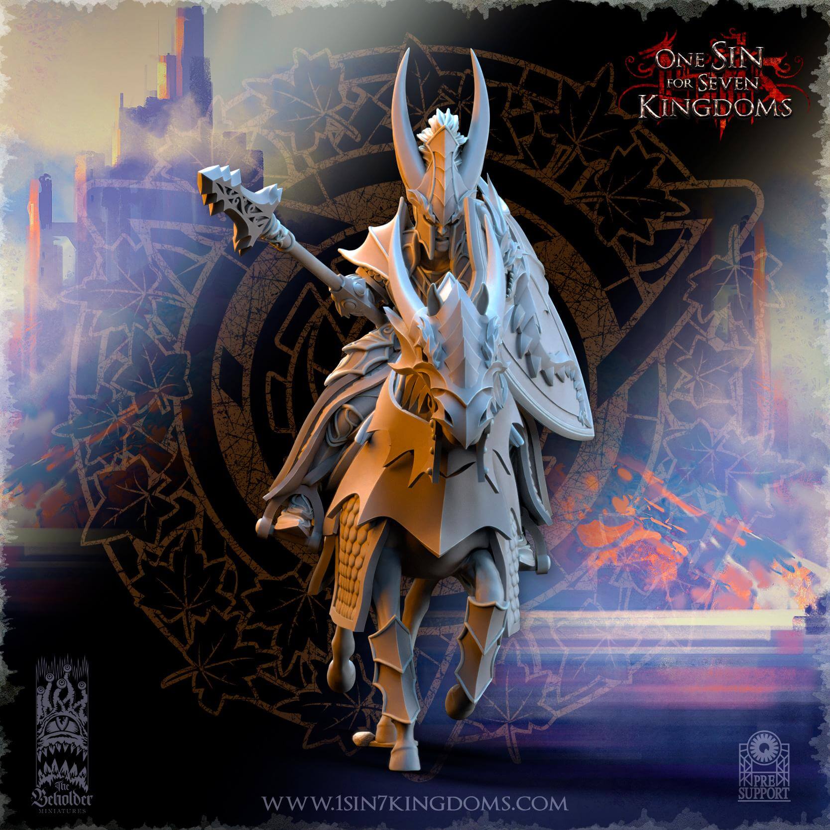 Dragonborn Knights - Silvermoor Elves - One Sin for Seven Kingdoms - Beholder Miniatures