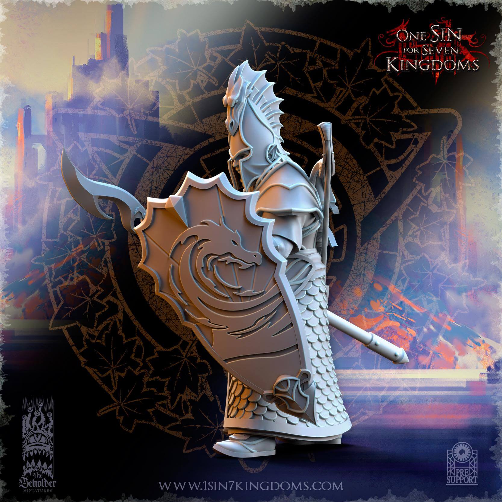 Ilithien Coastland Militia - Silvermoor Elves - One Sin for Seven Kingdoms - Beholder Miniatures