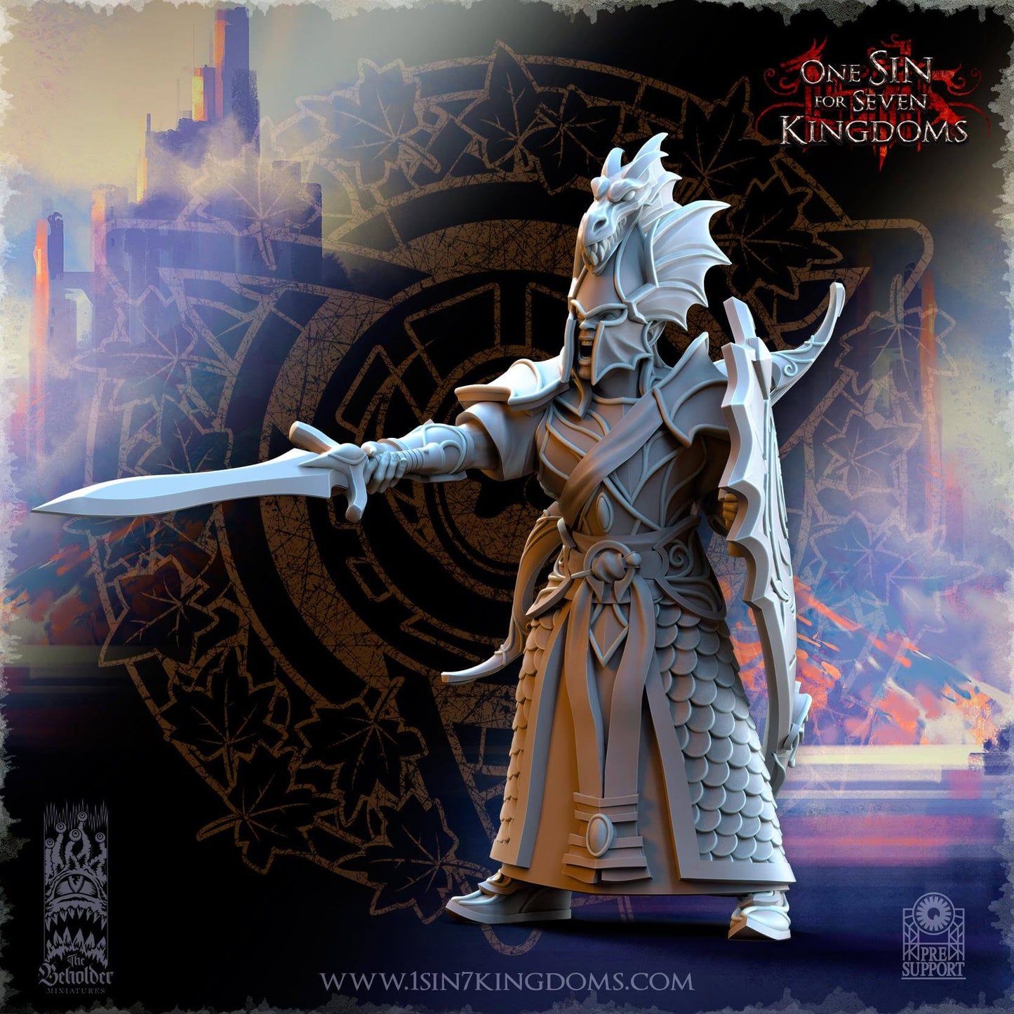 Ilithien Coastland Militia - Silvermoor Elves - One Sin for Seven Kingdoms - Beholder Miniatures